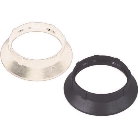 Ghiera termoplastica per portalampada e27 - colore nero