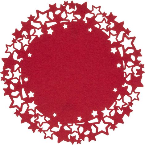 Lot de 6 sets de table de Noël ajourés en étoiles (1/2)