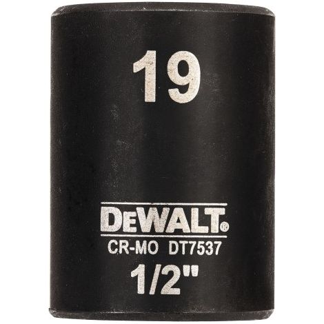 Douille pour clé à choc DeWALT 19mm, Carré 1/2 ( Prix pour 1 ) (1/2)