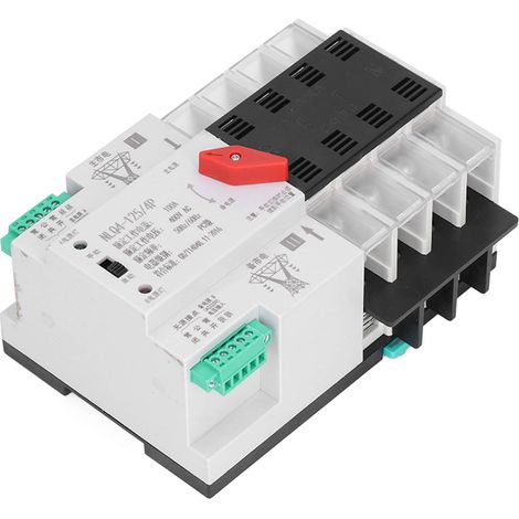 Commutateur Transfert Automatique Double Alimentation 4P 125A NLQ4-125/4P 100A 400V AC Inverseur MS avec Boîtier (1/5)