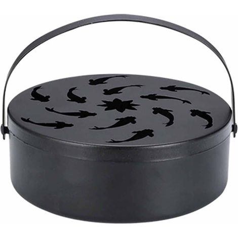 Porte-bobèche spiralé en fer ajouré, brûle-bâton d’encens pour jardin, support anti-moustique décoratif pour extérieur et intérieur