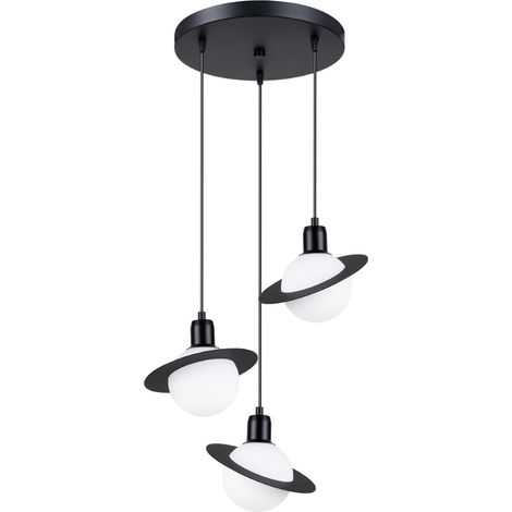 Pendant lamp HYPERION 3P black (1/5)