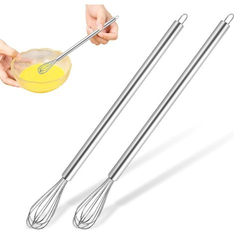 mini Fouet Cuisine avec poignée en fer forgé forgé Inoxydable Fouet Cuisine pour Cuisine Accessoires (1/5)
