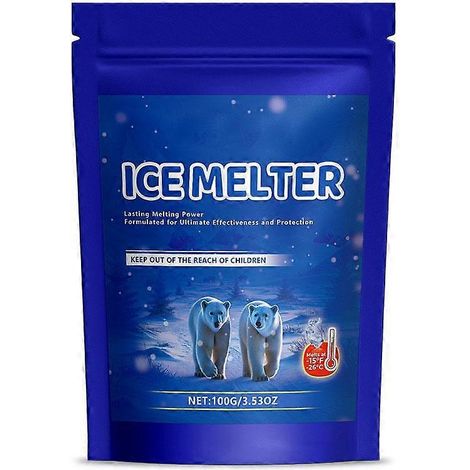 Agent de dégivrage 100 g pour le nettoyage et le déneigement hivernaux du béton, y compris à basse température. (1/4)