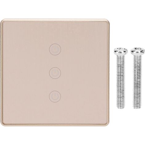 Interrupteur tactile intelligent, télécommande sans fil dorée, standard 800 W, 95-240 V CA, 10 A (1/4)