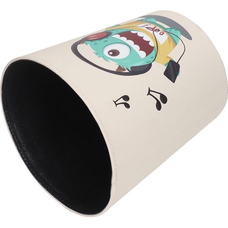 Poubelle ouverte de style dessin animé pour chambre d'enfant, salon, salle de bain, toilettes et chambre à coucher corbeille à papier/poubelle de rangement de grande capacité. (1/5)