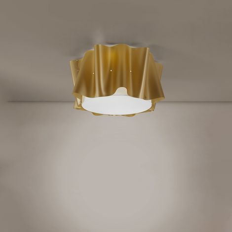 Plafoniera Moderna Folio Polilux ® New Gold 5 Luci E27