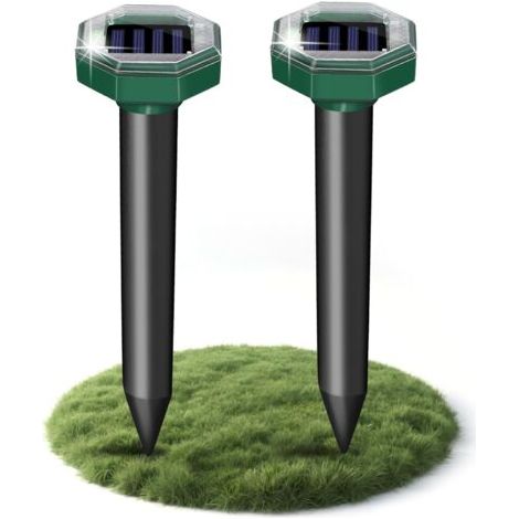 Anti Taupe Contre, Anti Taupe Solaire Vibration et Ultrasons, Respectueux des Animaux, Efficace Contre Les Taupes