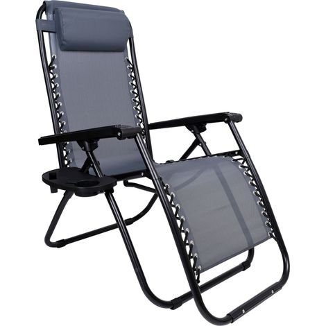 Orion Zero Gravity Gartenliege, Grau