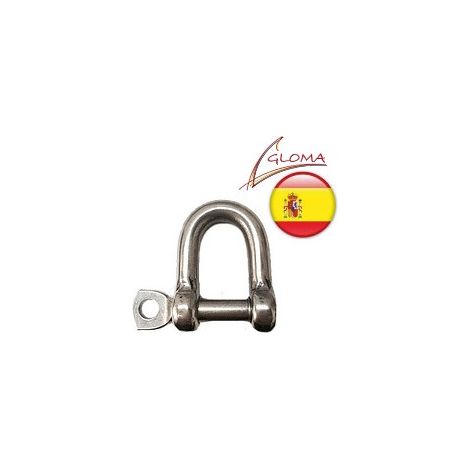 Manille droite haute résistance inox A4 gloma - Diamètre: 6