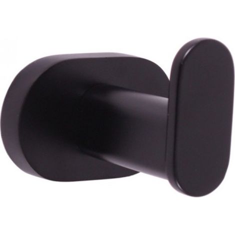 Patère simple YUKON en laiton noir mat 5,6 cm (1/2)