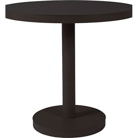 Mesa redonda-pie central interior, exterior Ø60 negro BARCINO Resol