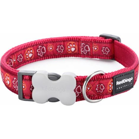 Hundehalsband Red Dingo Fußabdruck eines Tieres (24-37 cm) (1,5 x 24-36 cm) (1/2)