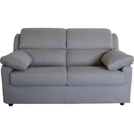 divano 2 posti maxi bellahome "firenze" grigio tessuto sfoderabile e antimacchia, 170x95x93 cm (1/4)