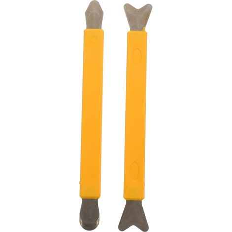 Kit d'outils à jointoyer pour carrelage, outil de réparation de joints de carrelage, outil à jointoyer en caoutchouc orange, 2 pièces (1/4)