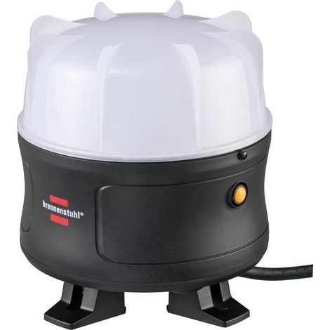 Faretto LED portatile BRENNENSTUHL da 5400 lm, illuminazione a 360°, IP54, ideale per uso esterno.