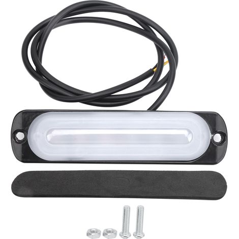 Luz de posición lateral intermitente de 12 V con 6 LED, iluminación blanca y amarilla, para coche y camión. (1/3)