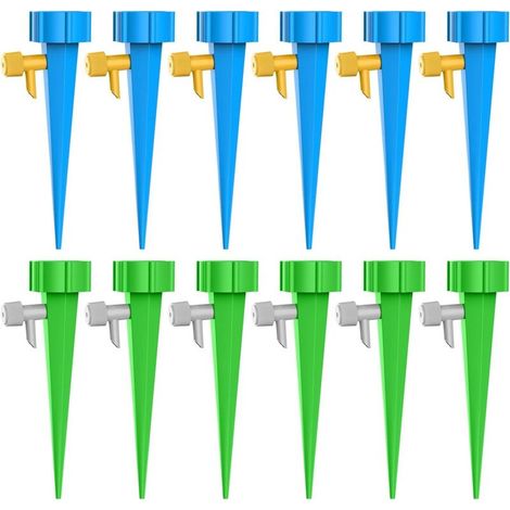 D'Irrigation Goutte à Goutte Kit, 12pcs Arrosage Goutte à Goutte avec Vannes, Automatique Arrosage Plante Vacances Réglable Système D'Irrigation pour Jardin Maison Potager Intérieur Extérieur-Fei Yu (1/5)