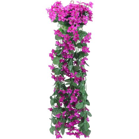 Violet Simulé Violet Décor À La Maison Décor De Mariage Blush Décor Fleur De Plante Artificielle Vigne Artificielle Plante (1/5)