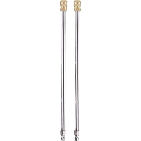 Lot de 2 extensions de lance pour nettoyeur haute pression, 30,5 cm, 4000 psi, pistolet pulvérisateur avec connexion rapide 1/4 p (1/4)