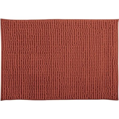 Tapis de bain Microfibre CHENILLE 50x80cm Terracotta MSV