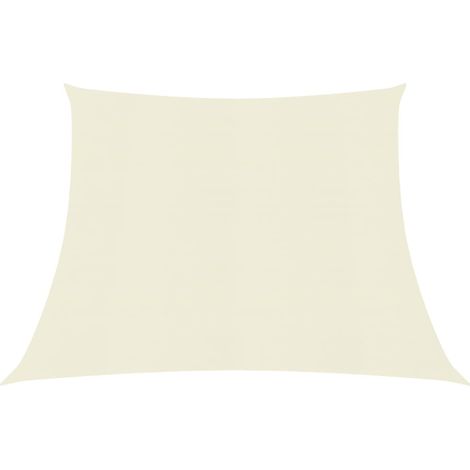 Vela ombreggiante/ombrellone 160 g/m² crema 4/5 x 3 m HDPE 020009091