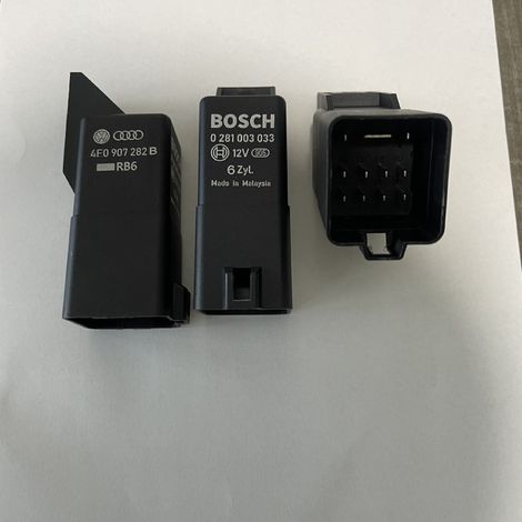 Relais Audi Volkswagen 404622, relais Bosch 4E0907282B, relais Bosch 0281003033