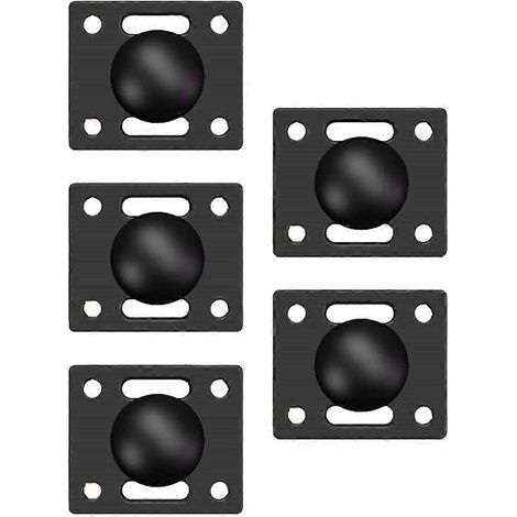 Base à rotule de 25 mm (1 pouce) avec plaque de fixation carrée, bras articulé double pour écran de panneau de commande industriel - JBMEDIA (1/4)