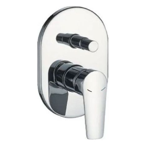 Rubinetto miscelatore da parete ad incasso doccia con deviatore 2 vie CUBE 87123