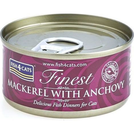 Fish4Cats - Sgombro con acciughe - Cibo umido per gatti 70 g (1/3)