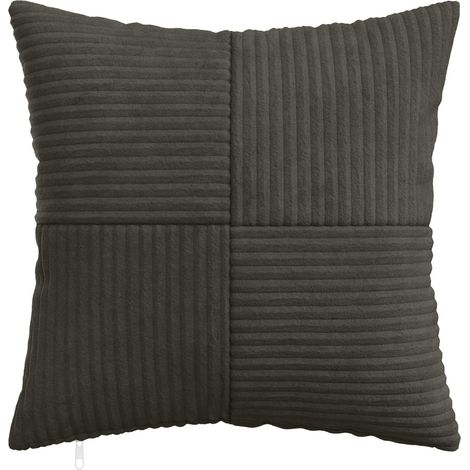 vidaXL Funda de almohada 6 pcs ALMELO Gris antracita 35 x 35 cm pana (1/2)