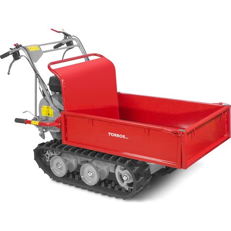 Mw Tools – Brouette motorisée 300kg – Moteur essence 6,5ch – Chenilles pour terrains accidentés – Basculement manuel – MRP300