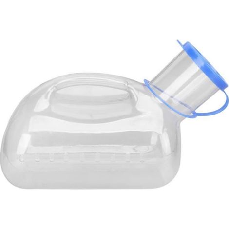 Urinoir pour hommes de 1000 ml Urinoir portable pour hommes de 1000 ml avec couvercle Récipient manutention elingue (1/4)