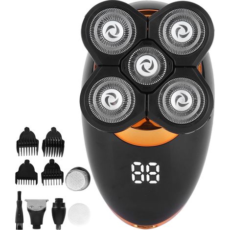 Rasoir électrique multifonction 5 en 1, tondeuse à cheveux, tondeuse à poils de nez, brosse nettoyante pour le visage (1/5)