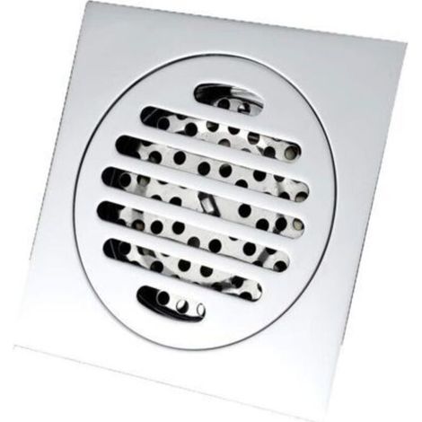 Drain carré de plancher, drain de plancher à l'épreuve des odeurs, étanche à l'épreuve des insectes et retour à l'eau grande débit de plancher, 10,5 10,5 cm (1/5)