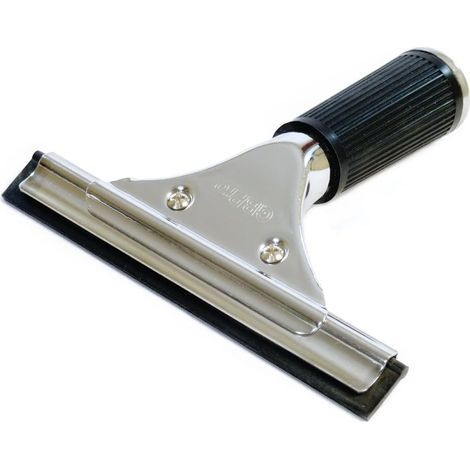 Raclette Fenêtre Professionnelle - Inox 15 cm, Lame Double Face, Pratique pour Nettoyer Verre et Carrelage (1/4)