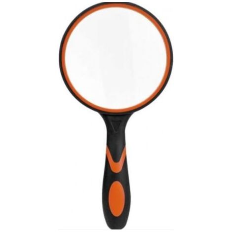 Loupe - Verre Optique 10x - Pour Lecture Livres Journaux Observation Insectes - Noir Orange (1/5)