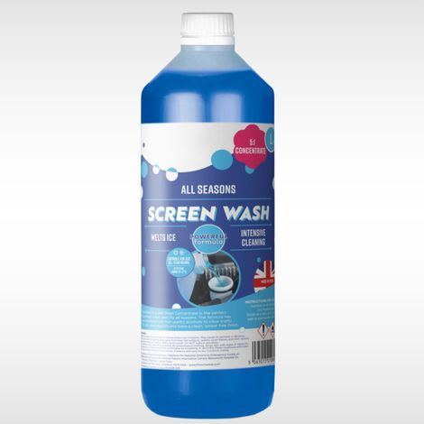Screenwash Concentrate 1L Car Screenwash, Windscreen Washer Fluid, -5°C for Cars, Vans & Motorhomes