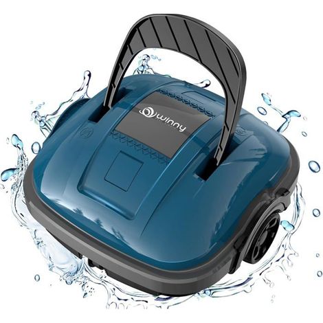 Robot de Piscine - Sans Fil - Double Motorisation - Autonomie 100 Minutes - 5200 mAh - Léger 4 kg (1/5)