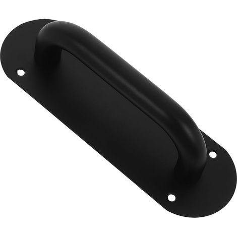 Poignée de porte INOOMP en acier inoxydable noir durable, design (1/5)