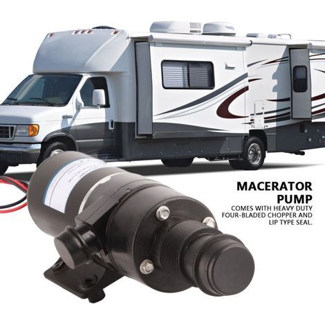Broyeur auto-amorçant, pompe à déchets, évacuation des déchets, Protection contre le sec, pour bateau, yacht marin (1/4)