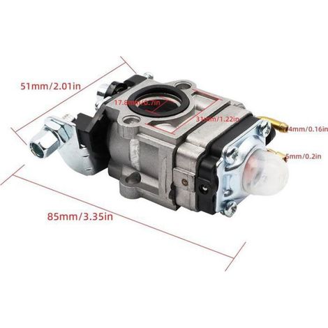 Carburateur - Pour Debroussailleuse 52cc 49cc 43cc - Compatible Scie A Chaine Machine D Irrigation - Kit Complet Avec Joints Tuyau Bougie Filtre - 1 Unite (1/5)