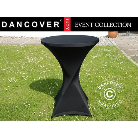 Cubierta flexible para mesa Ø80x110cm, Negro - Dancover (1/2)