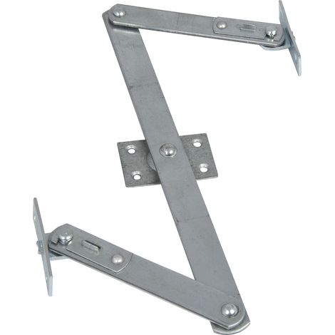 Oberlicht Z-Schere, Angriffarm 120 mm, Mittelstück 260 mm, Stahl verzinkt  Fensterschere