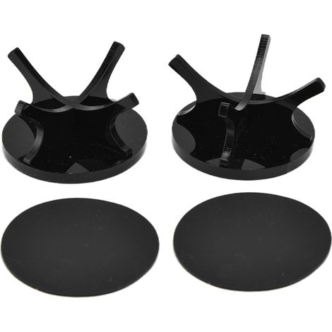 Support 2 balles de golf, stable et solide, support de présentation simple pour baseball, noir, 2 pièces (1/5)