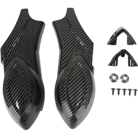 paire de cache-boulons d'axe de bras oscillant arrière de moto, motif fibre de carbone, remplacement pour Indian Scout 2015-2022 (1/5)
