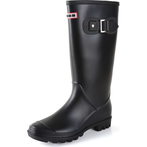 Bottes de Pluie Femme Bottes Caoutchouc Femme Botte Bottes Pluie Femme Bottines de Pluie Botte Jardin Jardinage Rain Boots (1/5)