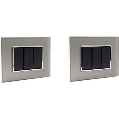 Trade Shop - PLACCA CRISTAL 3M 4M 6M TITANINIA EFFETTO VETRO COMPATIBILE MIT AXOLU BTICINO -