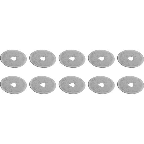Lot de 10 Lame,Acier inoxydable,Diamètre 45 mm,Lame rotative,Coupe tissu,Patchwork (1/5)