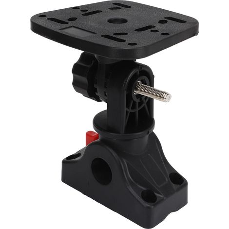Support de sondeur rotatif 360°, fixation par vis, nylon et acier inoxydable, installation portable pour bateaux et yachts. (1/5)